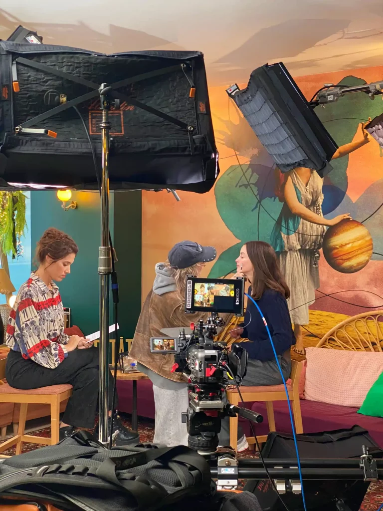 Tournage production Canal+ Bistrot des Cinéastes